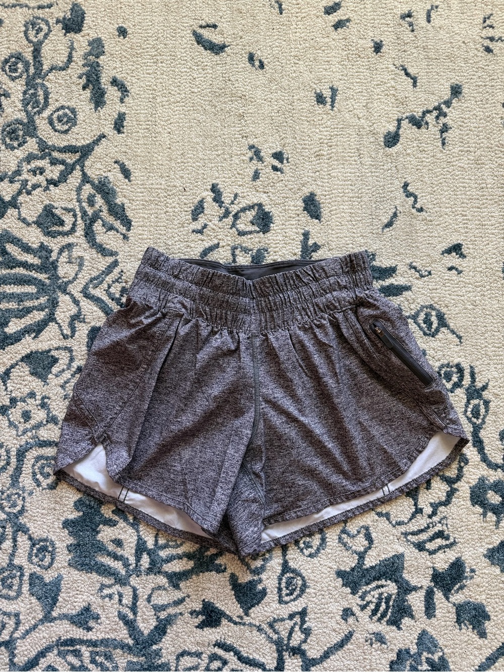 lululemon athletica Women's Heathered Charcoal Athletic Shorts